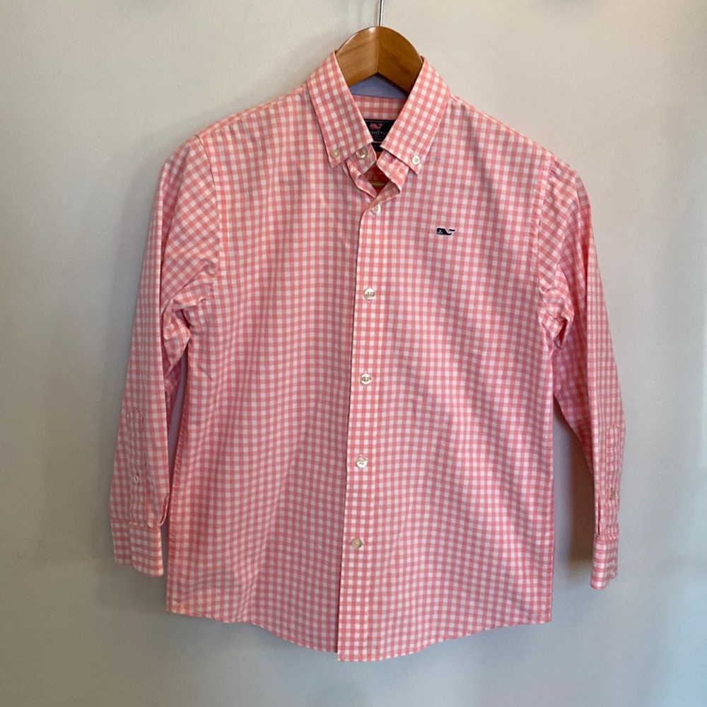 Vineyard Vines Whale Shirt Button Down S 8-10